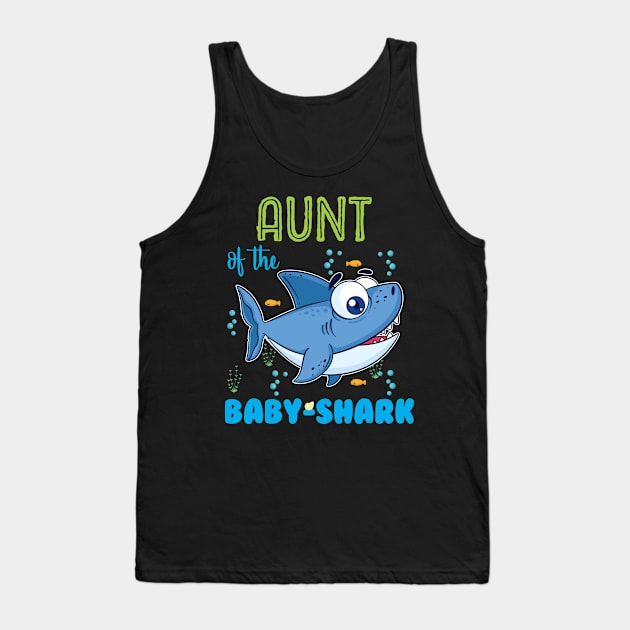 AUNT of the Baby-Shark Tank Top by GronstadStore